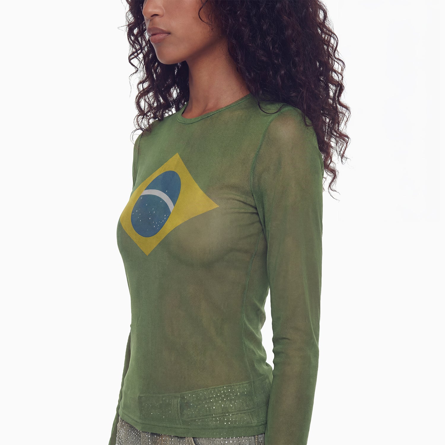 Blusa Tule Bandeira