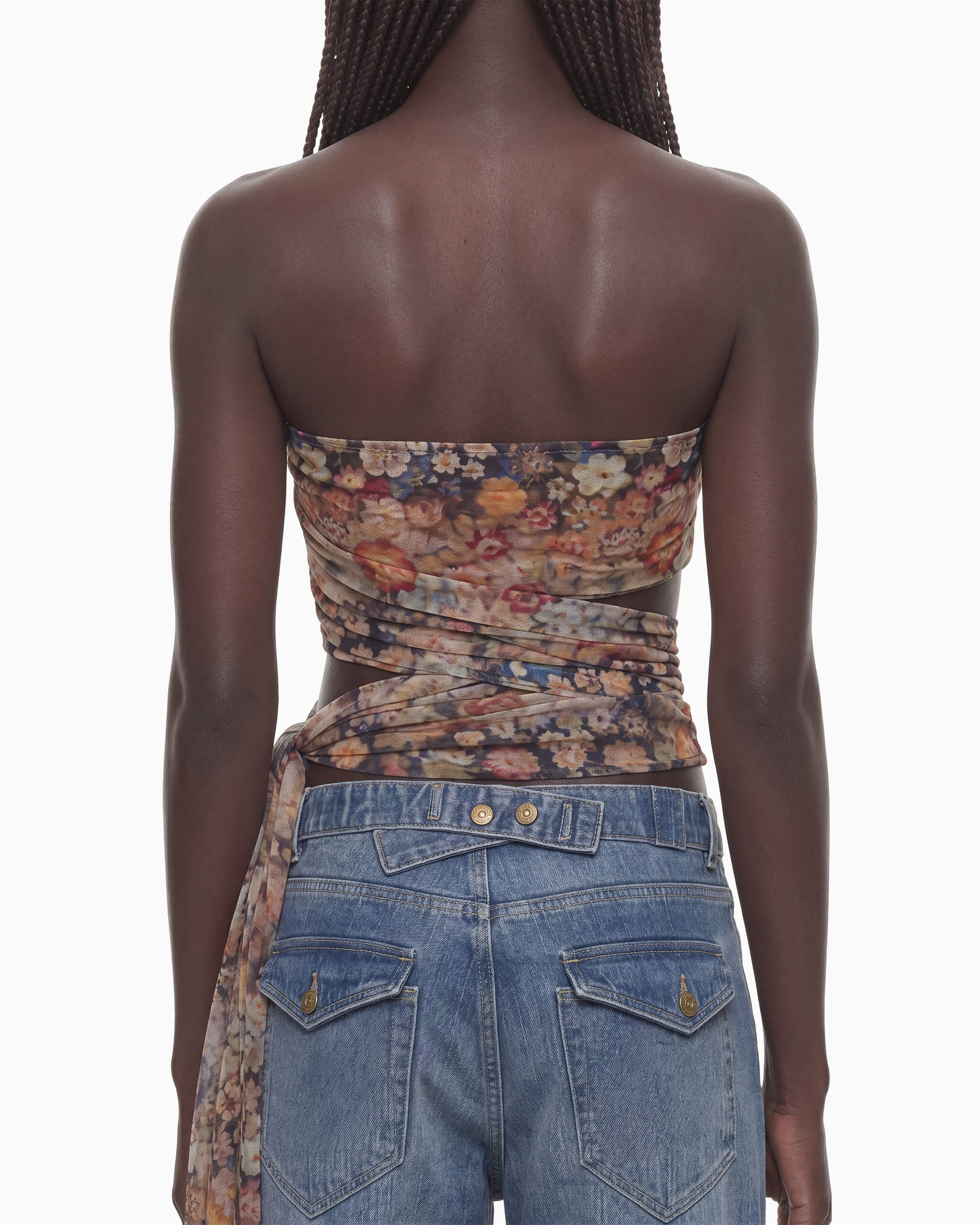 Calça Jeans Faixas Traseiras