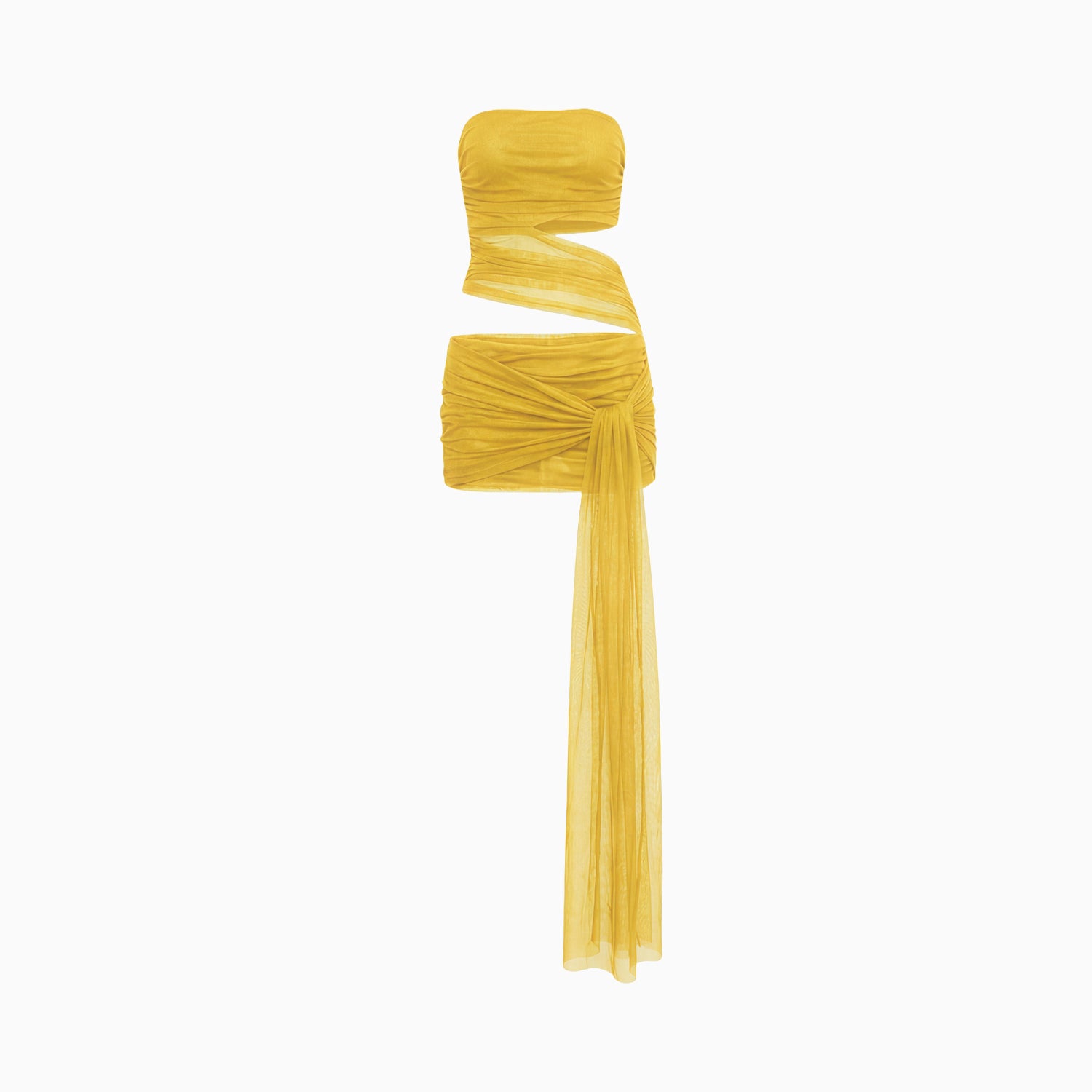 Vestido Curto Transpasses Tule Hexa