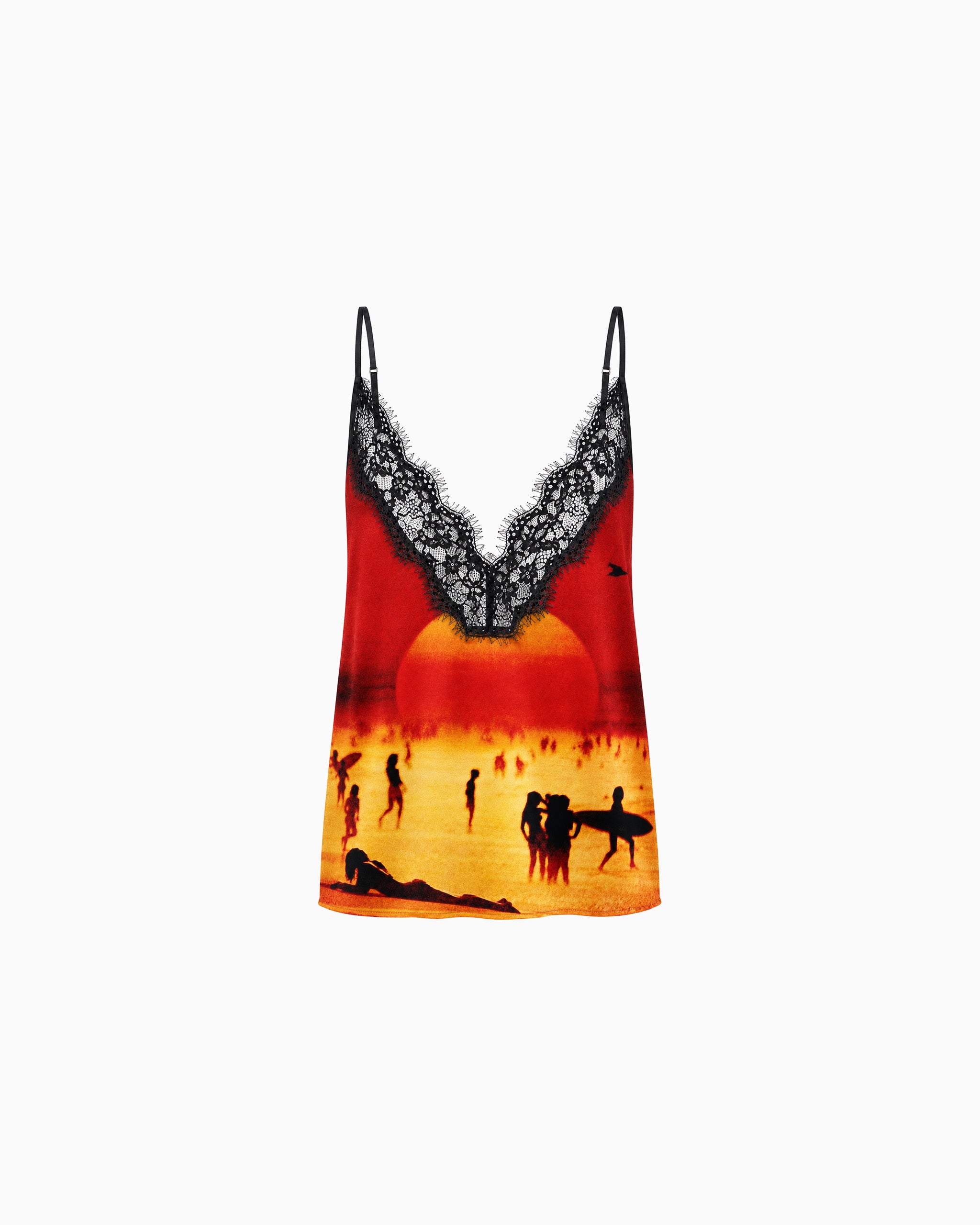 Blusa Cetim Pôr do Sol