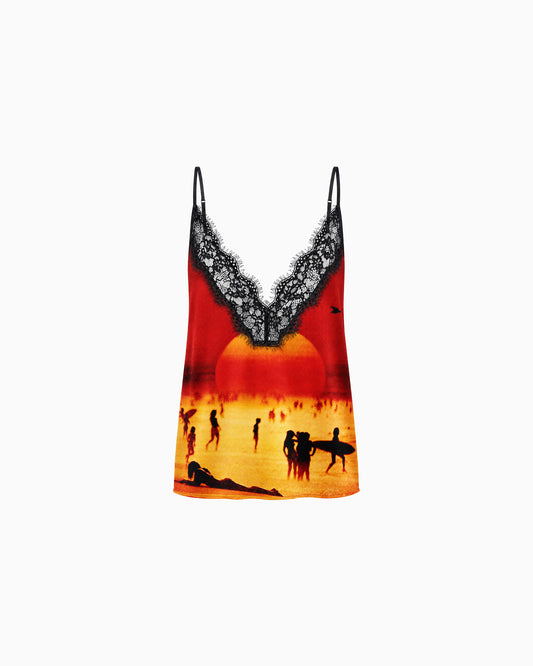 Blusa Cetim Pôr do Sol