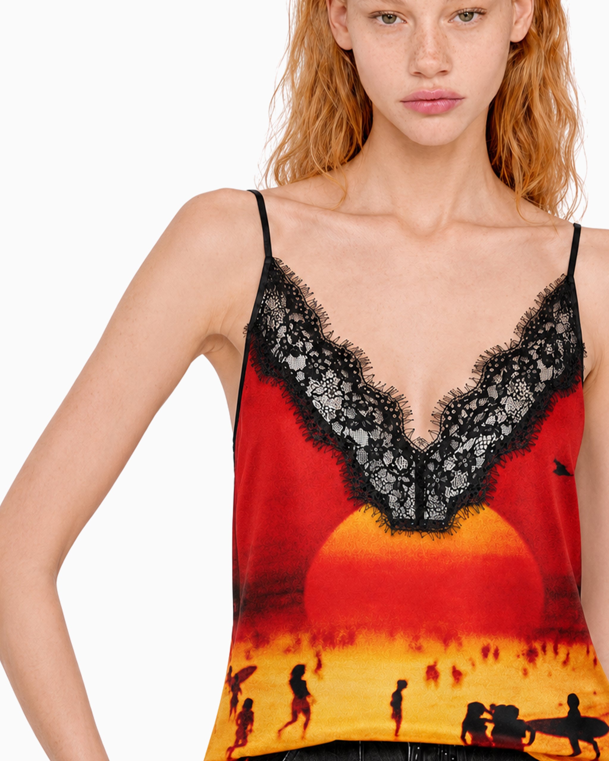 Blusa Cetim Pôr do Sol