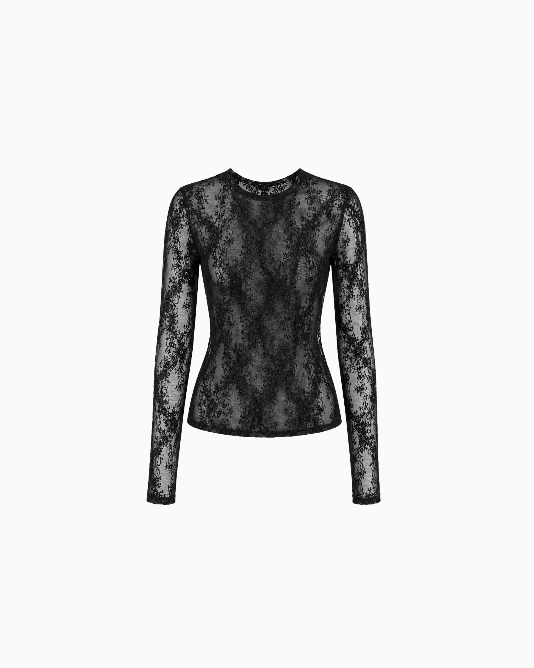 Blusa Manga Longa Renda haze
