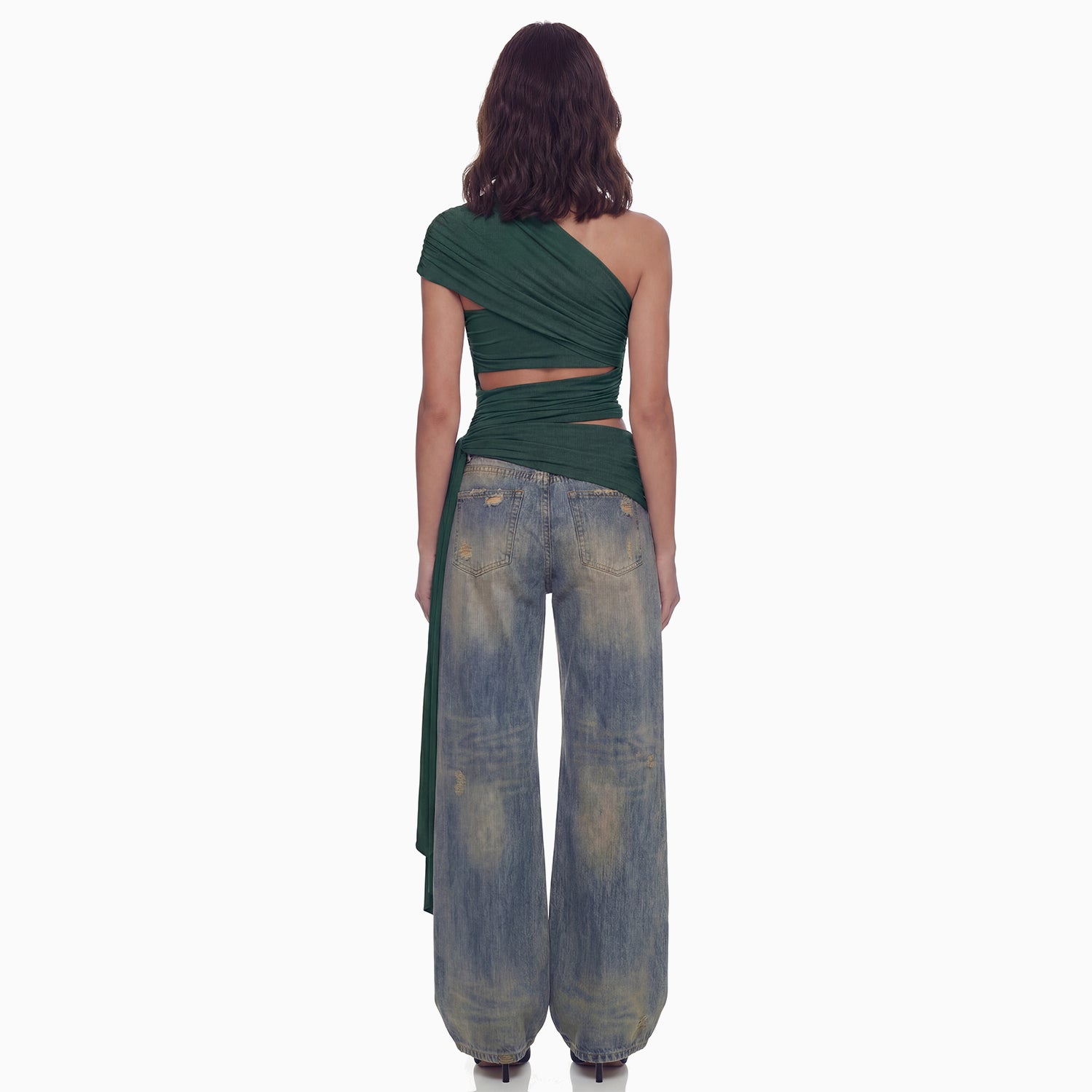 Blusa Ombro Drapeado Hexa