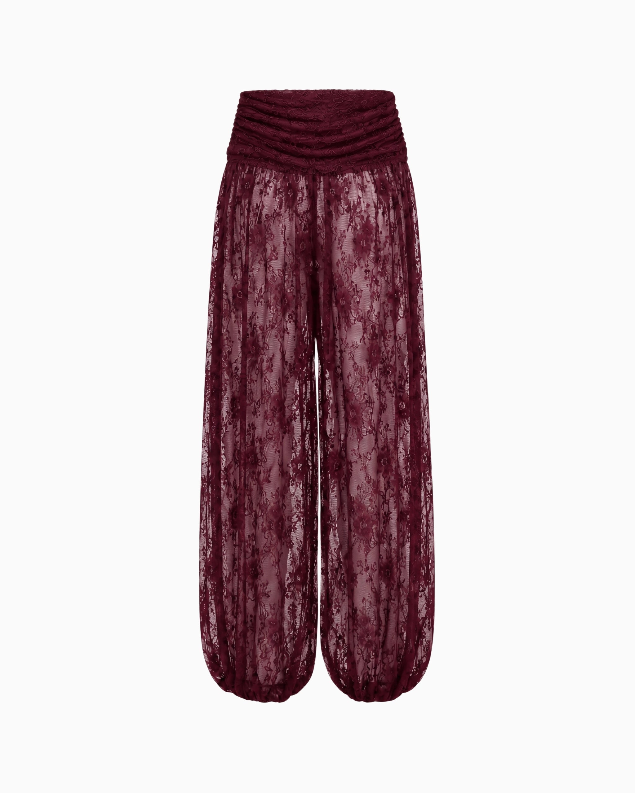 Calça Aladim Pala Drapeada Renda haze