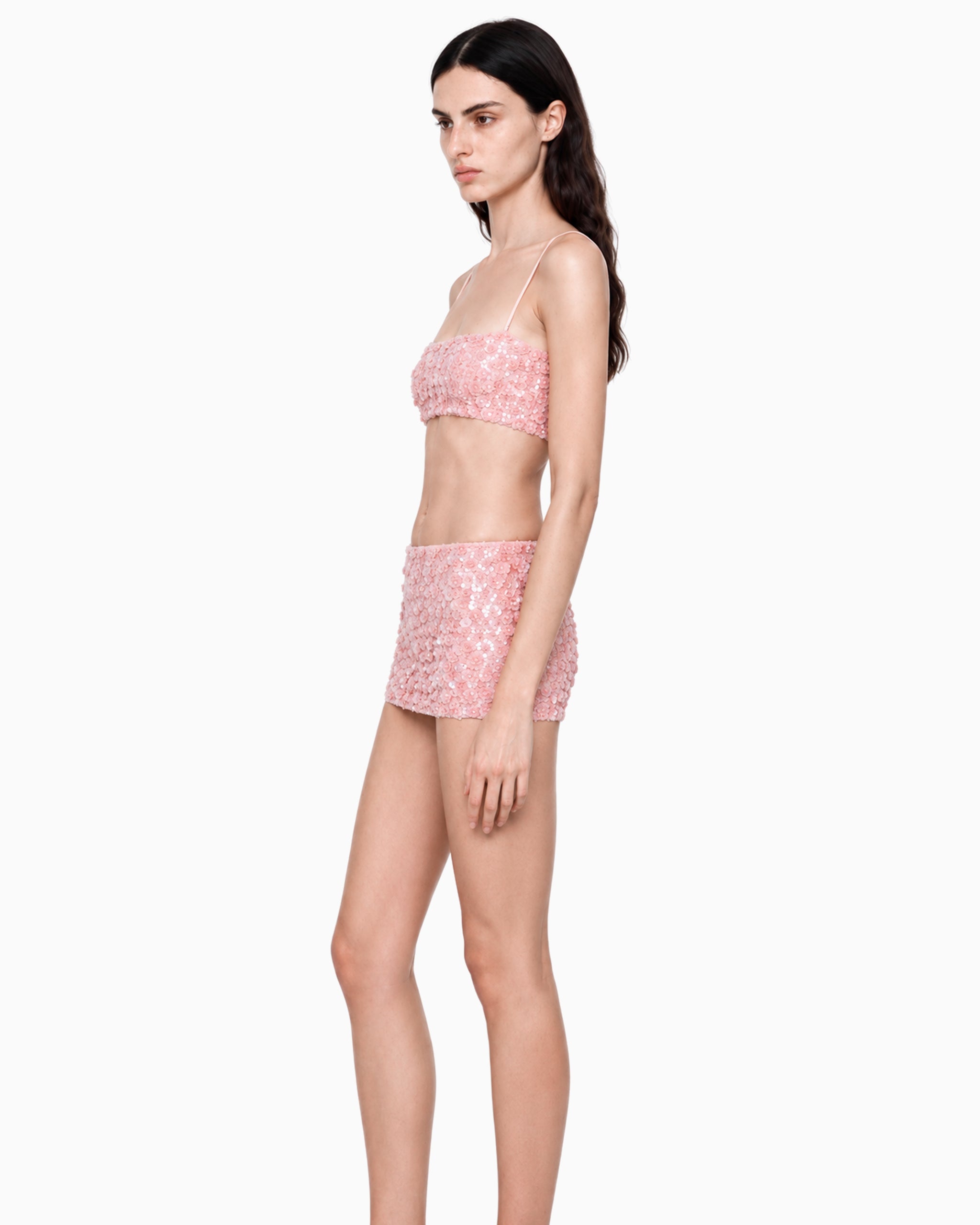 Conjunto Paetê Floral