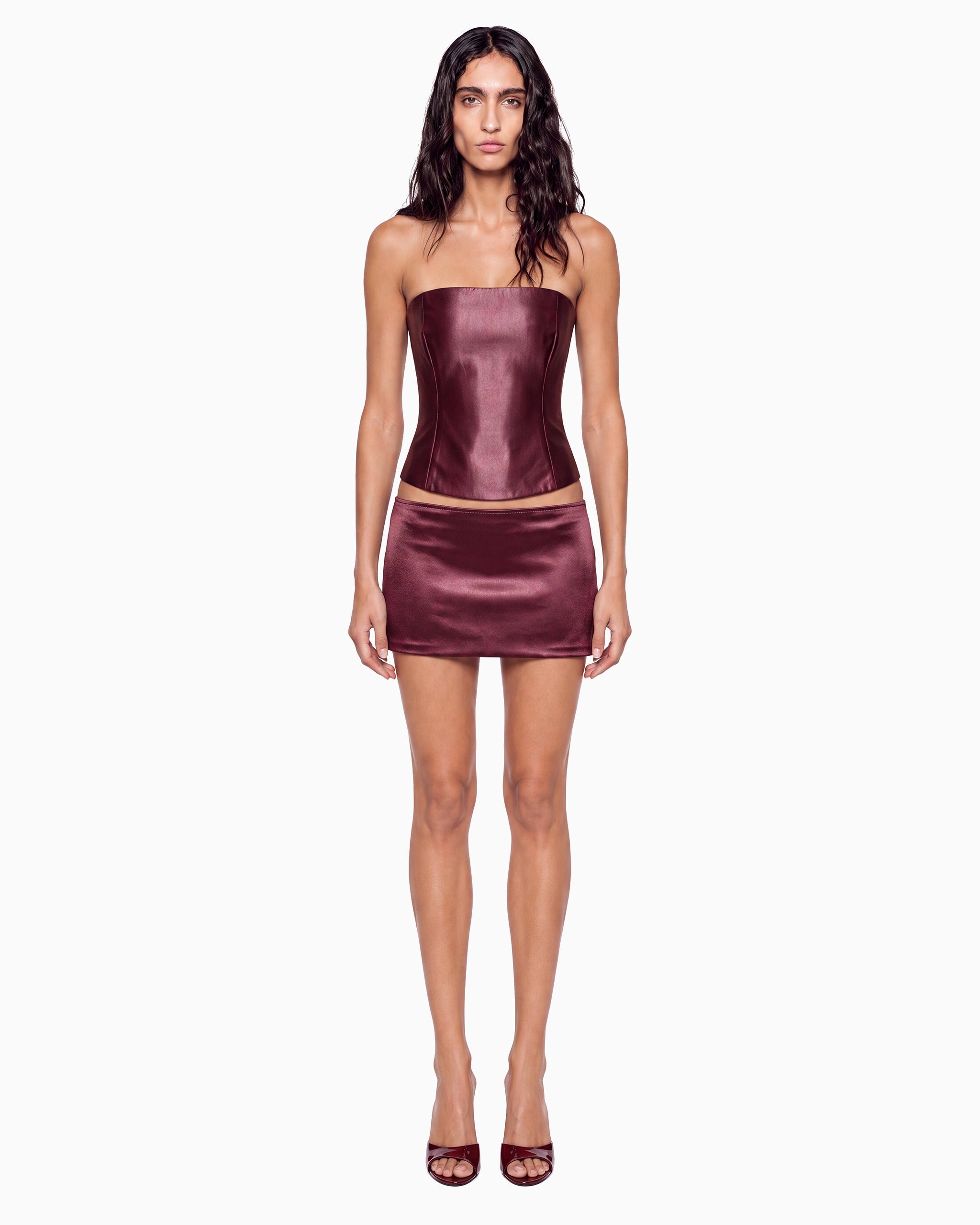 Corset Decote Reto Crepe Ivo