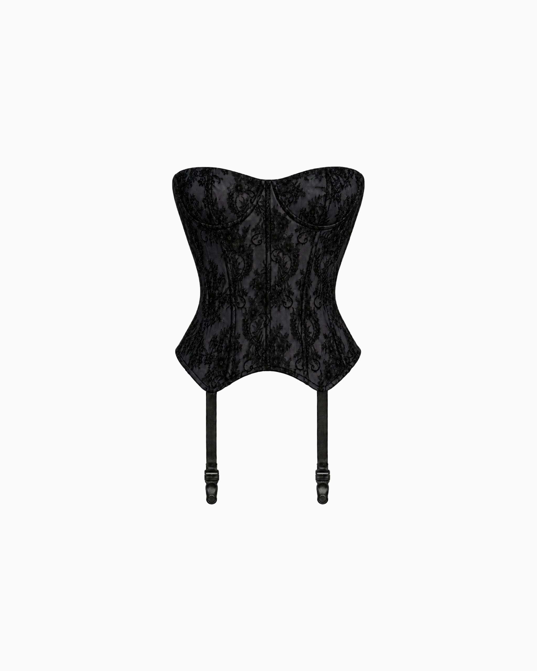 Corset Estruturado com Ligas Renda Haze