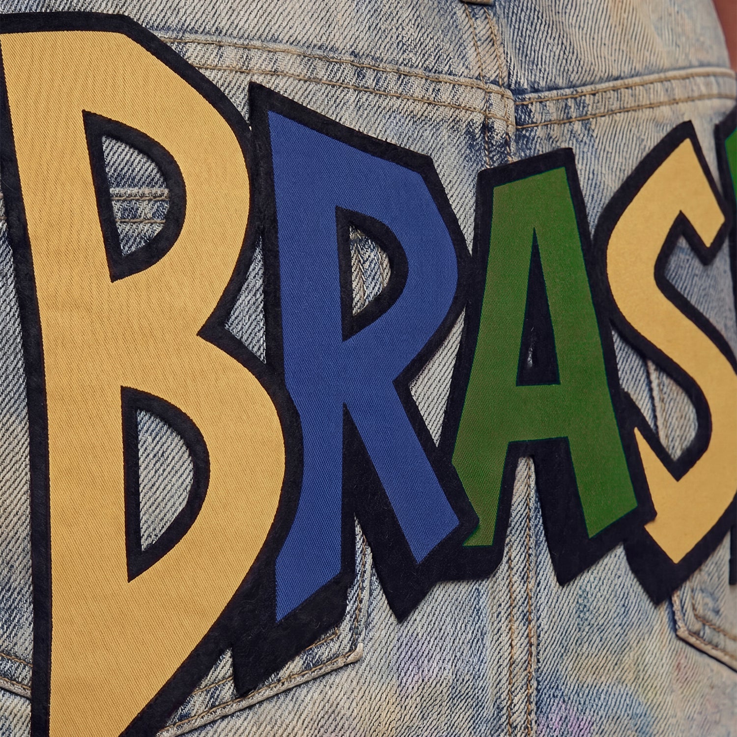 Mini Saia Jeans Brasilidades