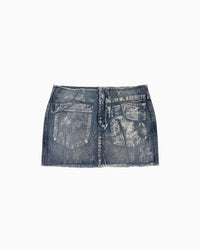 Mini Saia Jeans Foil