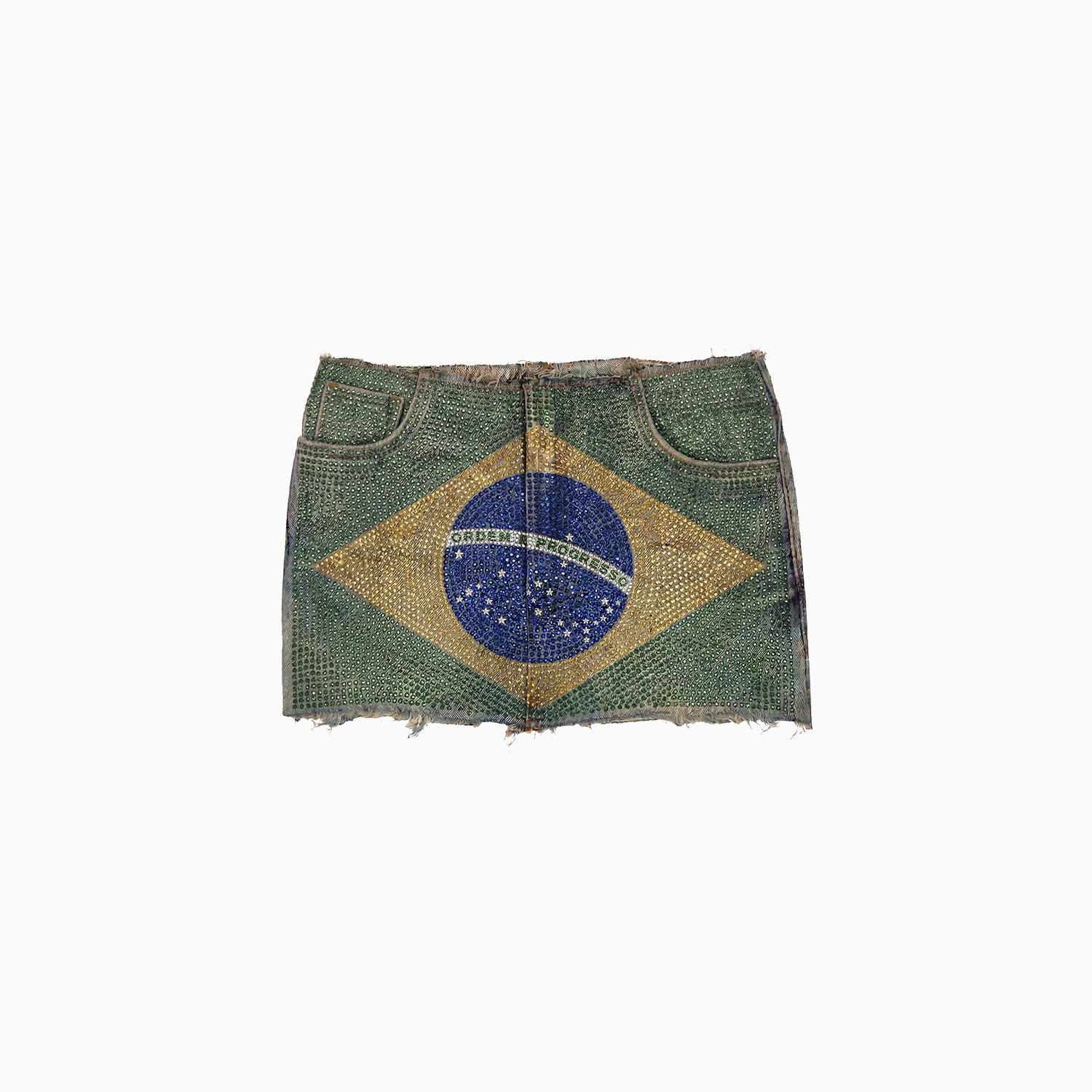 Mini Saia Strass Bandeira