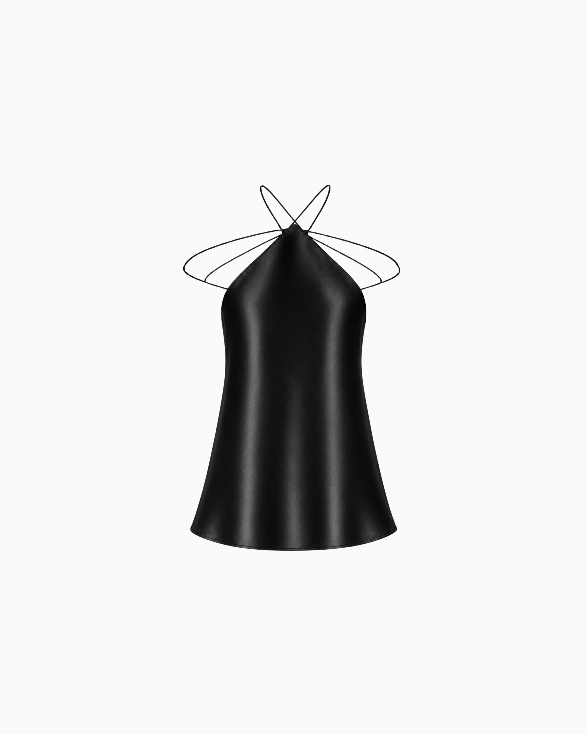 Top Tiras Cruzadas Crepe ivo