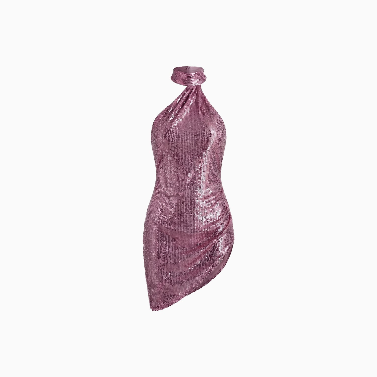 Vestido Assimétrico Paetê Aura