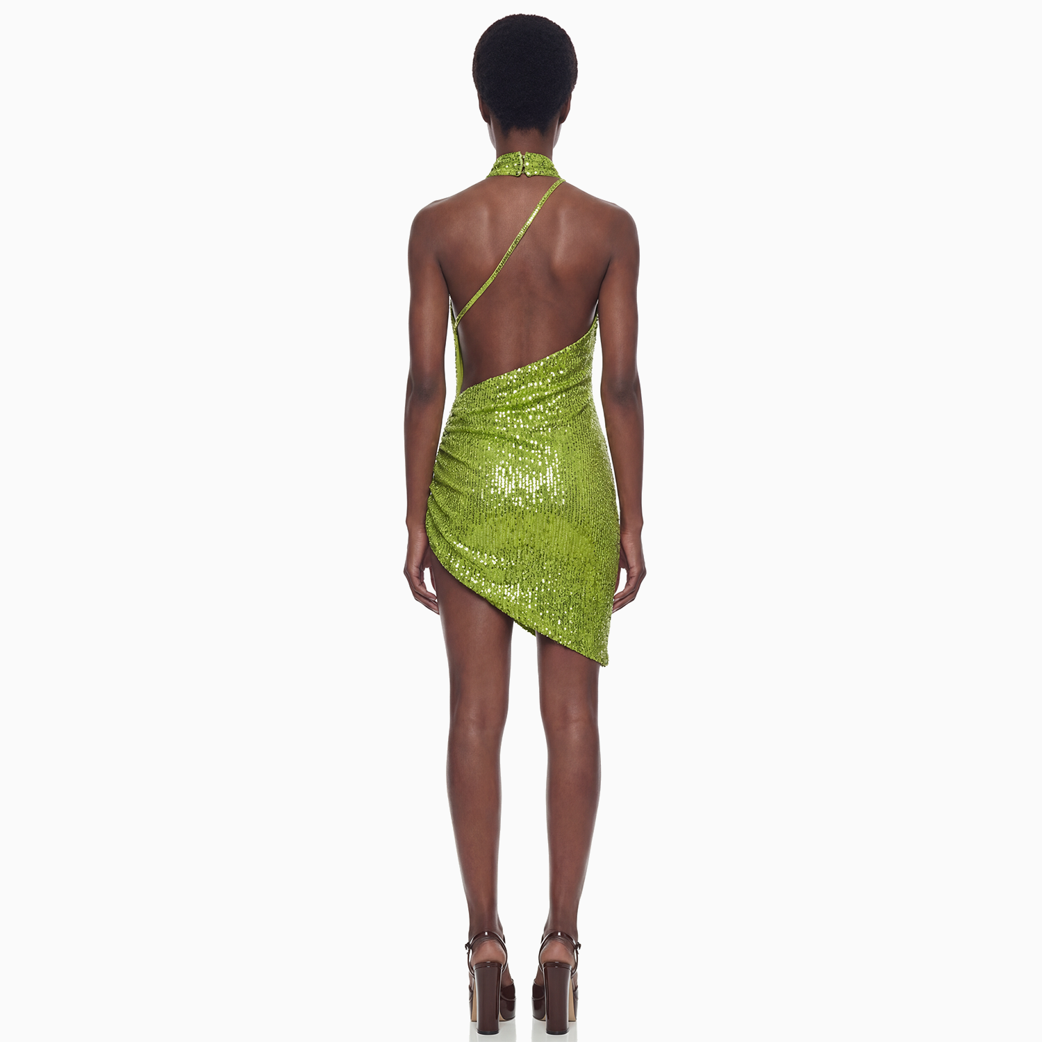 Vestido Assimétrico Paetê Aura