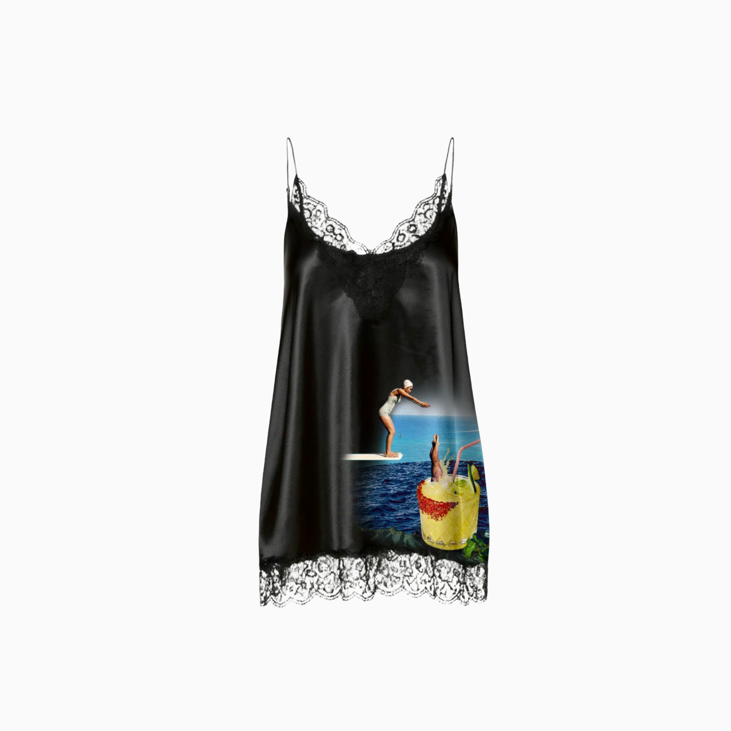 Vestido Cetim Caipirinha