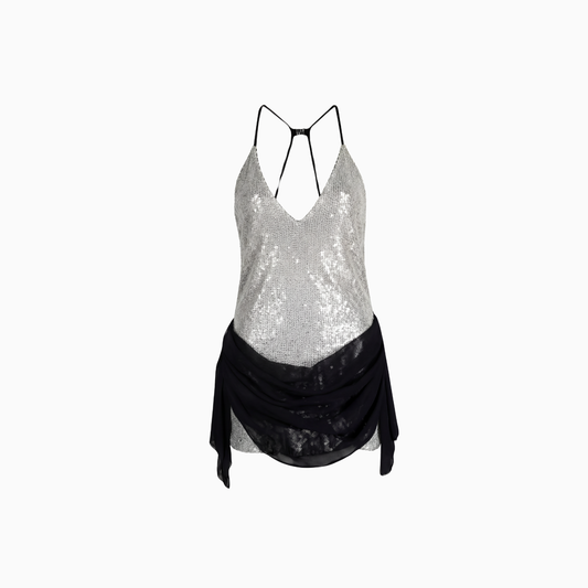 Vestido Curto Paetê Aura