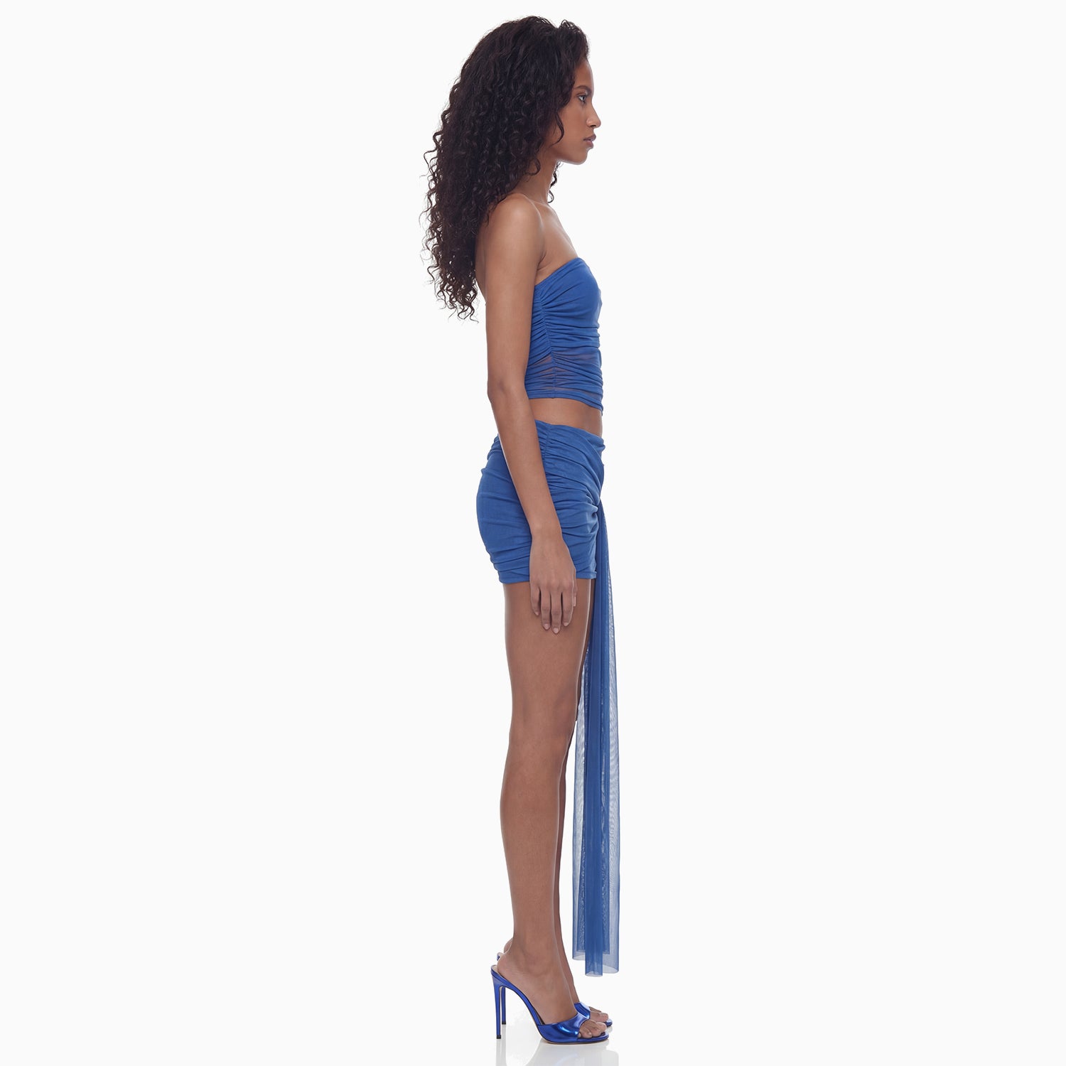 Vestido Curto Transpasses Tule Hexa
