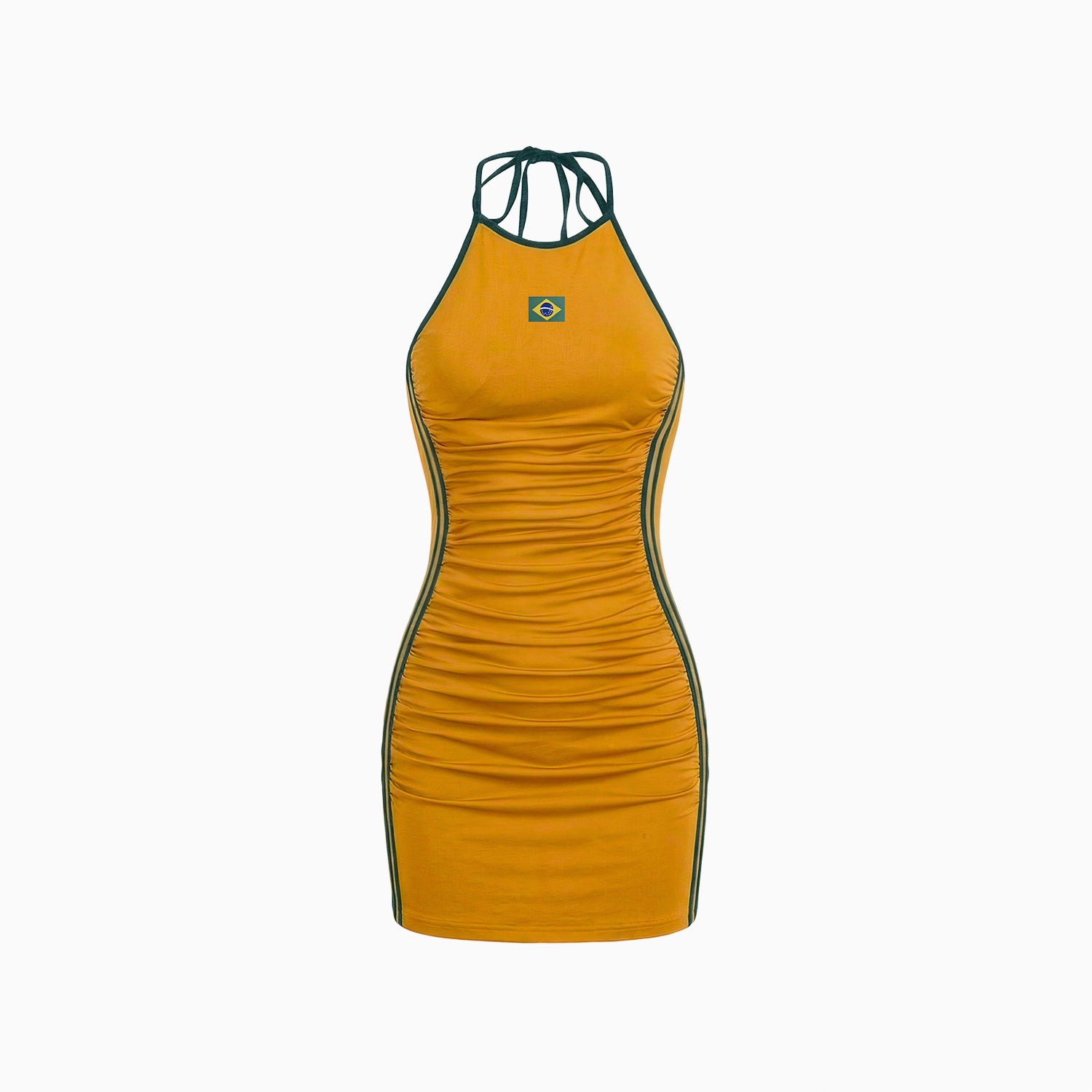 Vestido Halter Drapeado Hexa