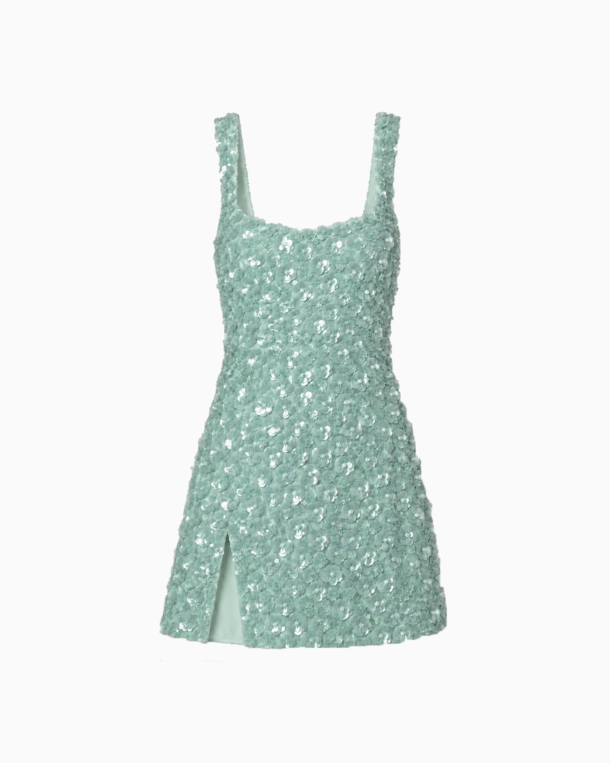 Vestido Paetê Floral