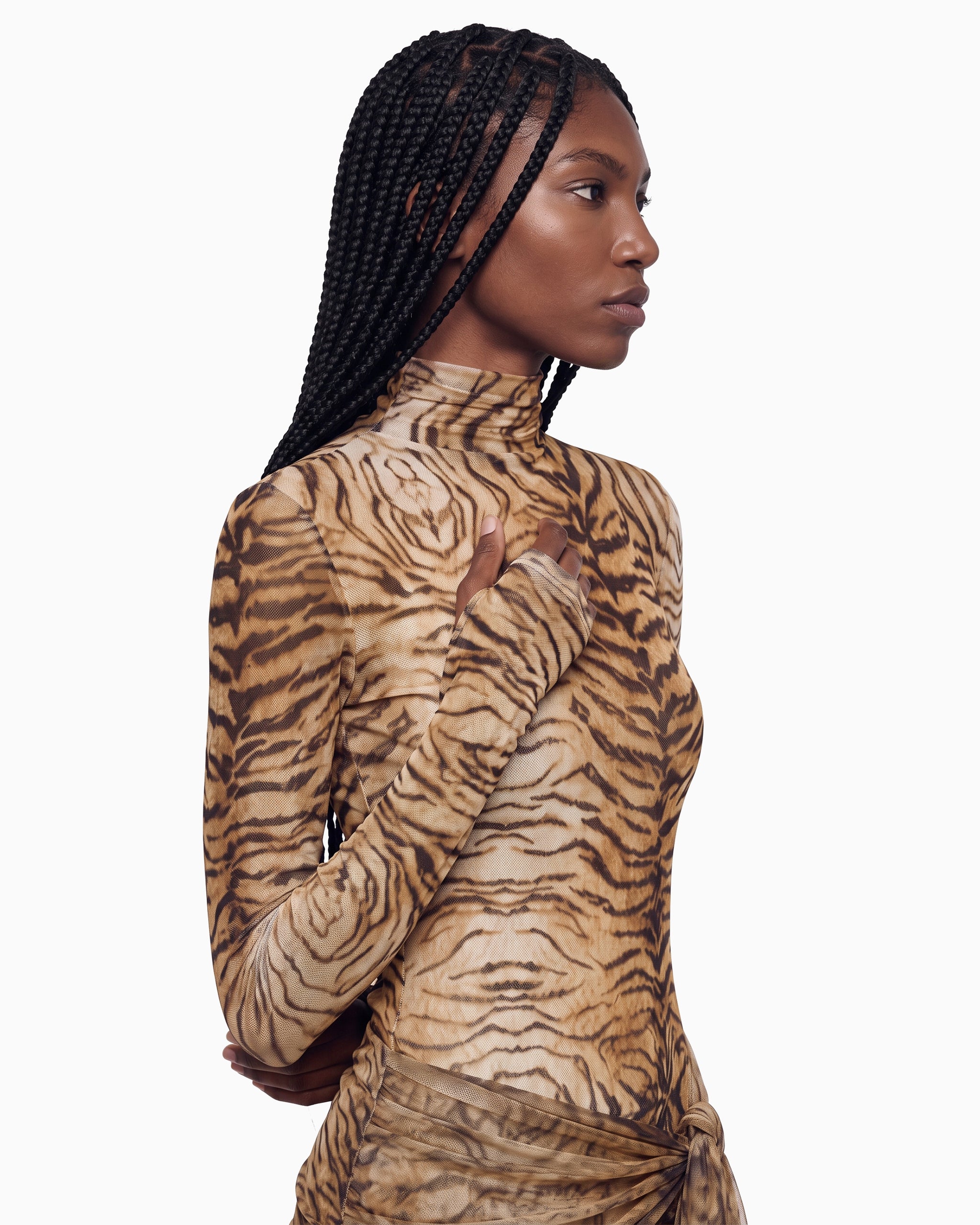 Vestido Tule Animal Print