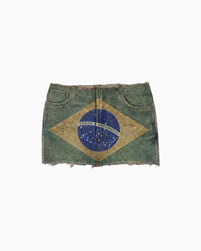Mini Saia Strass Bandeira