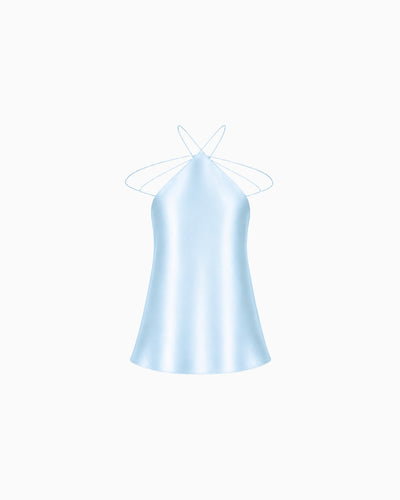 Top Tiras Cruzadas Crepe ivo
